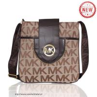 michael kors fulton logo signature groot khaki crossbody zakken Tasjes Online pcr3f431